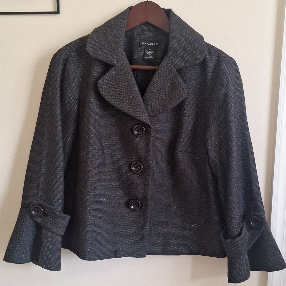 Rafaella Carrier Blazer, Size 12, Loose Fit